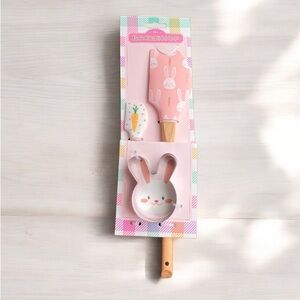 NEW The Bakeshop Easter Bunny Carrot Spring Kids Baking Set Spatula Cookie